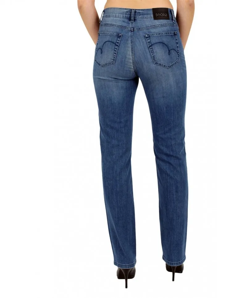 Angels Dolly Jeans Straight Leg in Superstone