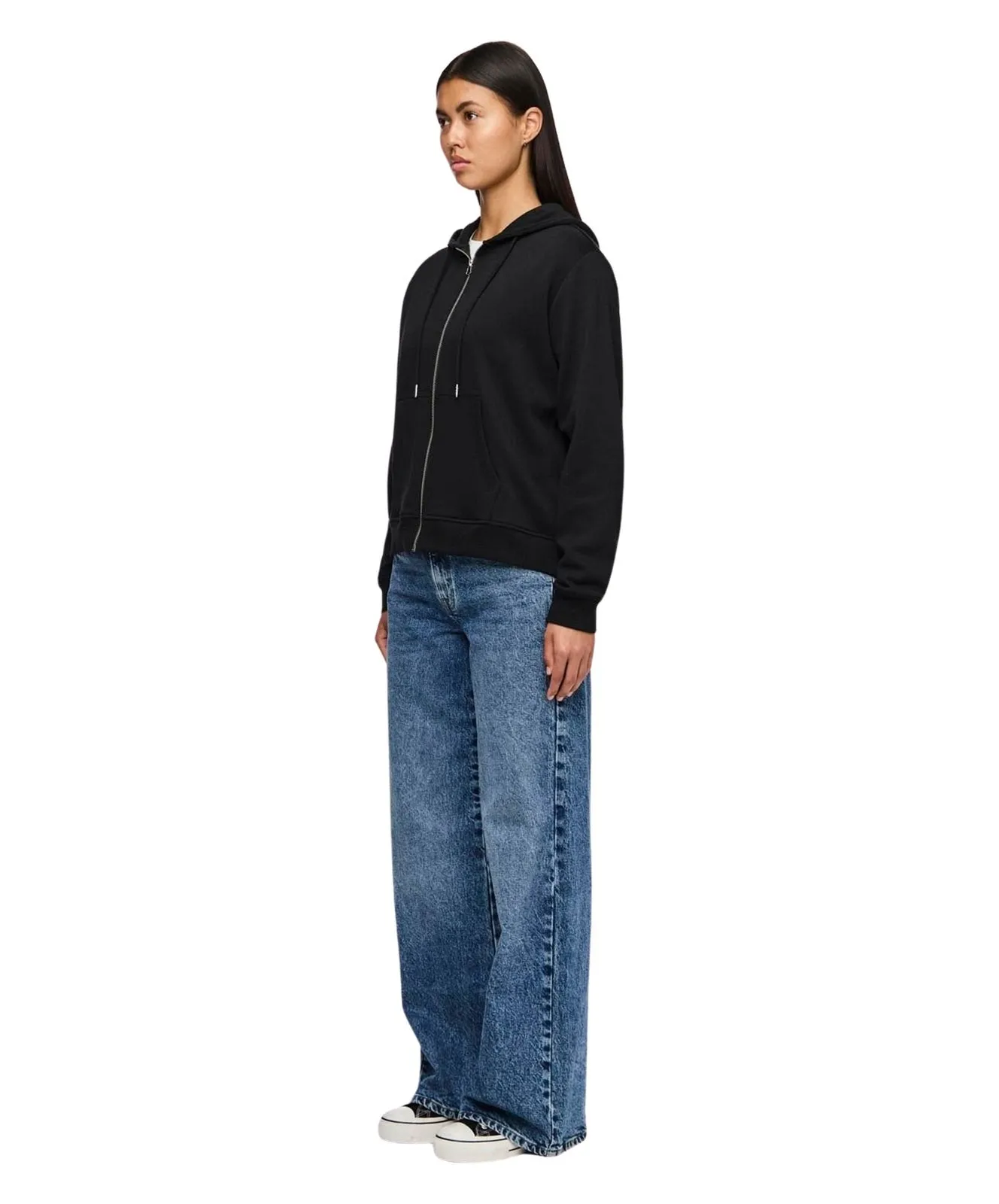 Damen Pullover Chilli Zip von Pieces in Black