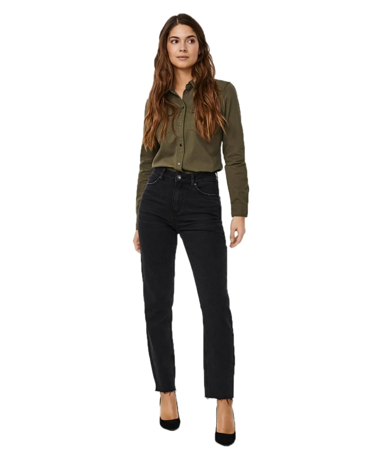 Damen Jeans Brenda von Vero Moda in Black Denim
