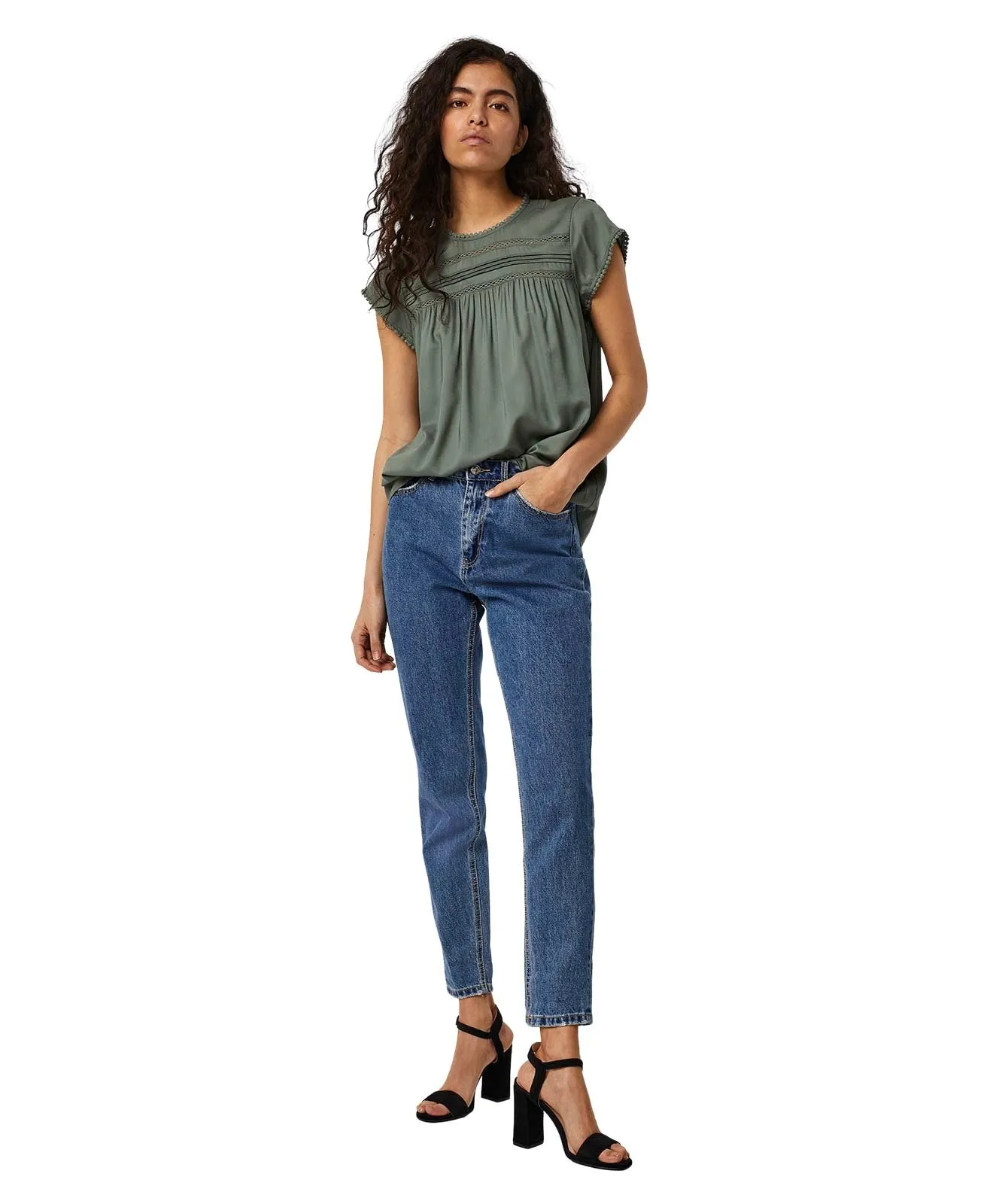 Damen Shirt Debbie von Vero Moda in Laurel Wreath