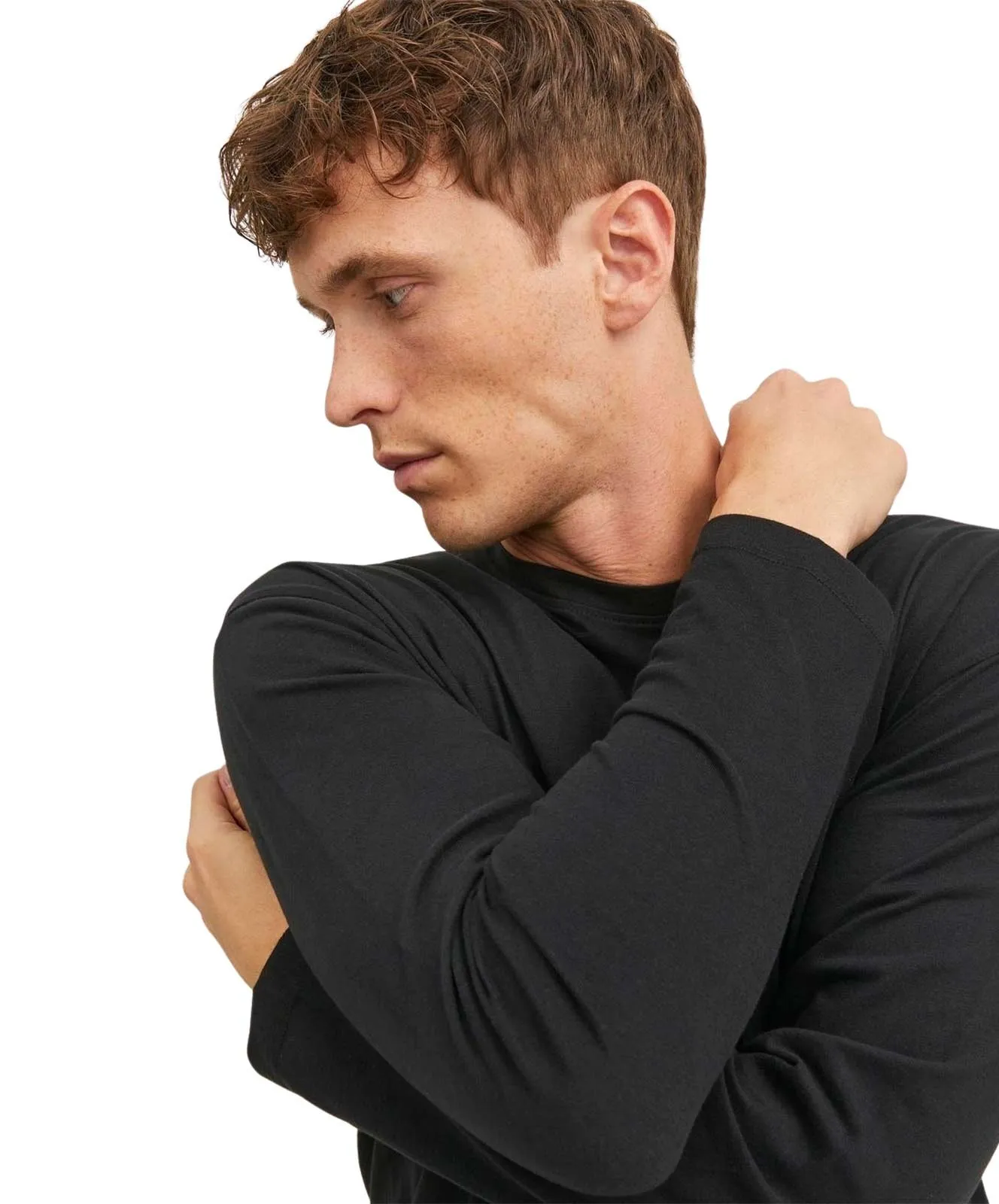 Herren Shirt Noa Tee O-Neck von Jack & Jones in Black