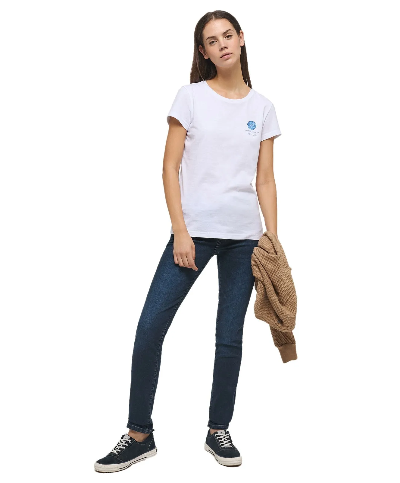 Damen Jeans Shelby Slim von Mustang in Blauschwarz