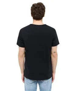 Mustang T-Shirt Allen 2er Pack in Schwarz