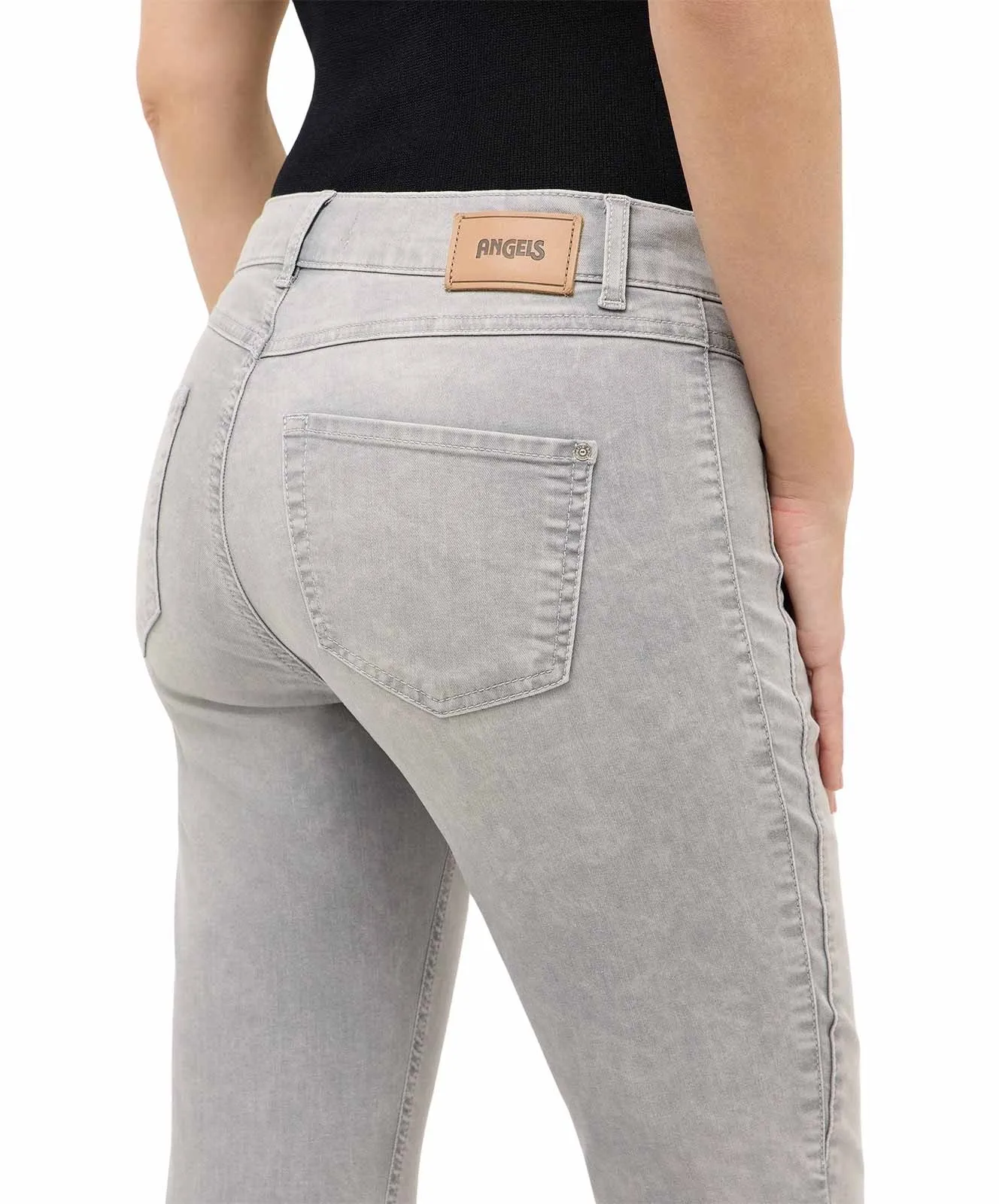 Damen Jeans Ornella Urban von Angels in Light Grey Random Used
