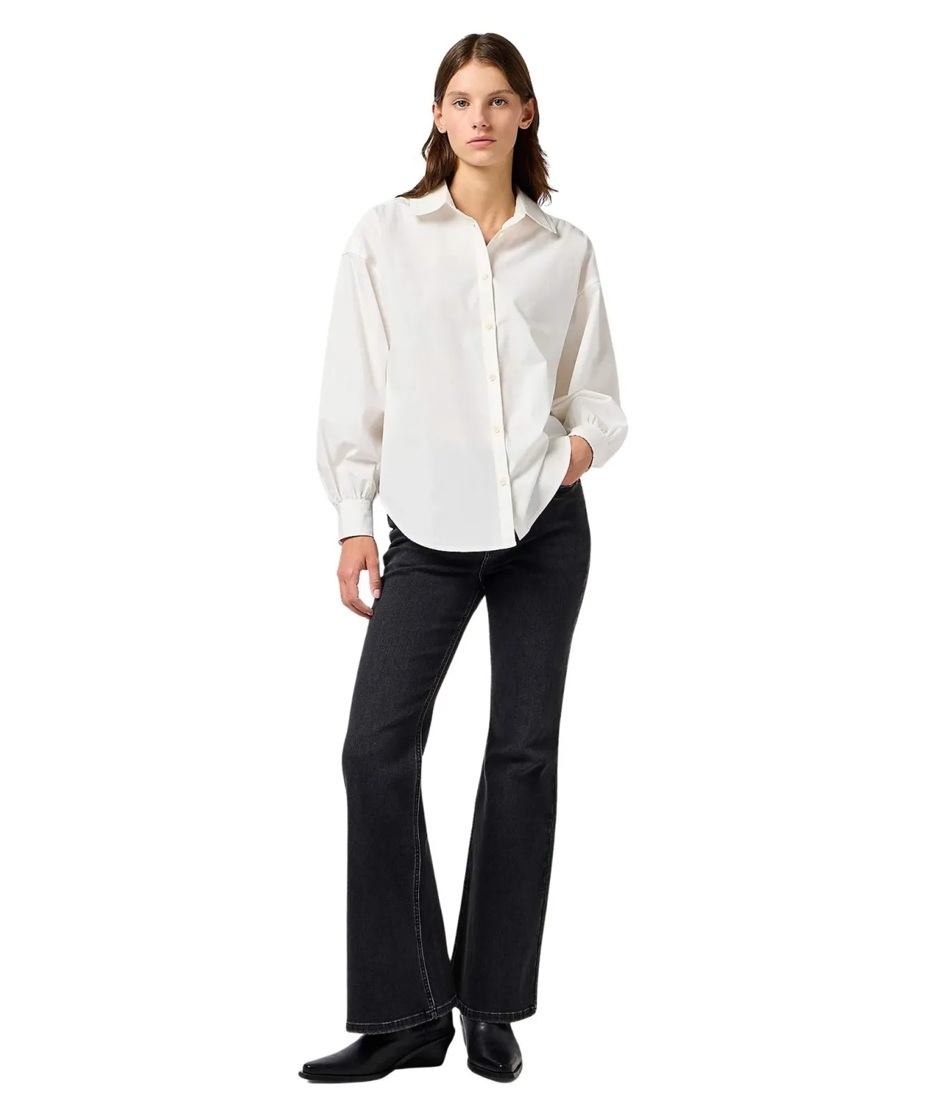 Damen Jeans Fierce Flared von Wrangler in Constellation
