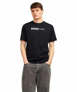 Jack & Jones T-Shirt Corp in Schwarz mit Pigmentprint
