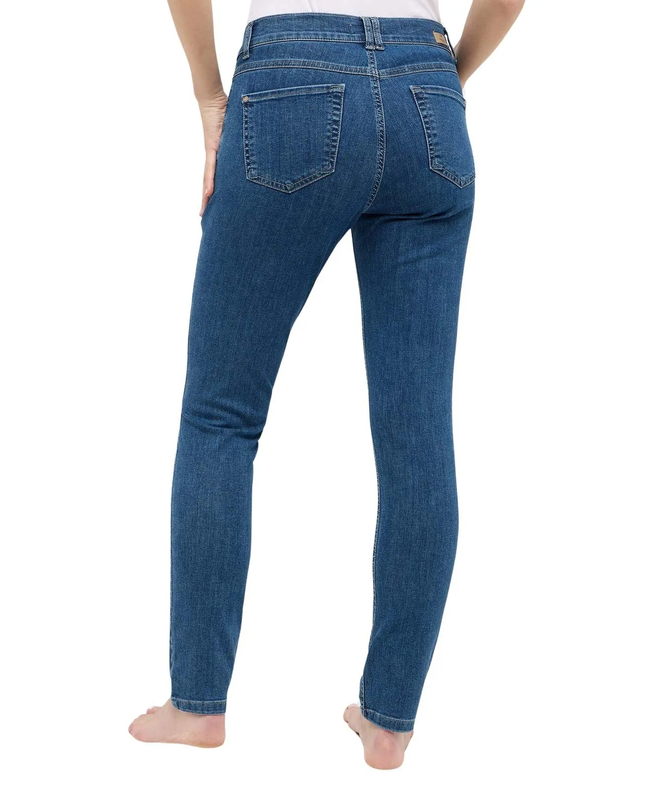 Damen Jeans Skinny Button von Angels in Mid Blue