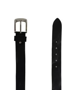 Bernd Götz Damengürtel aus Walkleder in Schwarz
