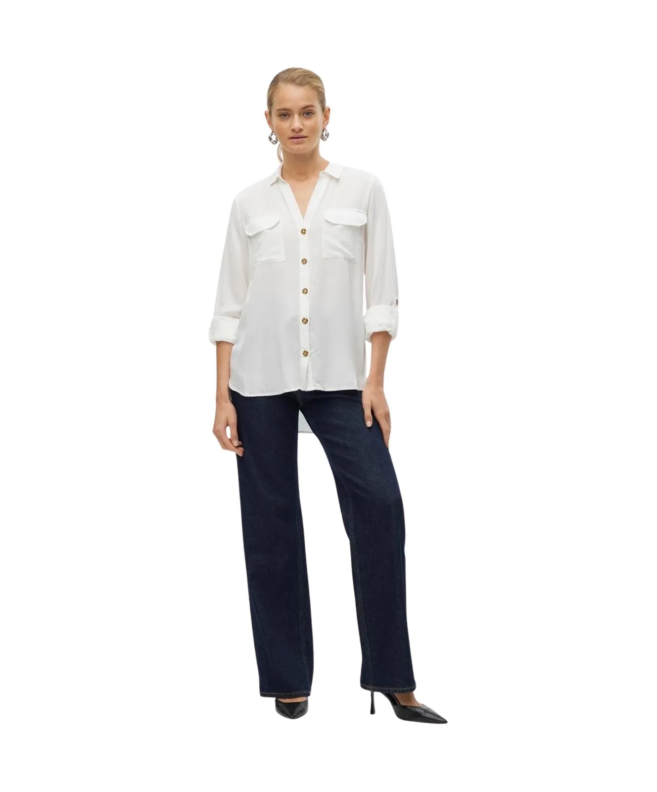 Damen Bluse Bumby von Vero Moda in Snow White