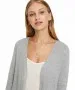 Damen Jacke Long Cardigan Doffy von Vero Moda in Light Grey Melange