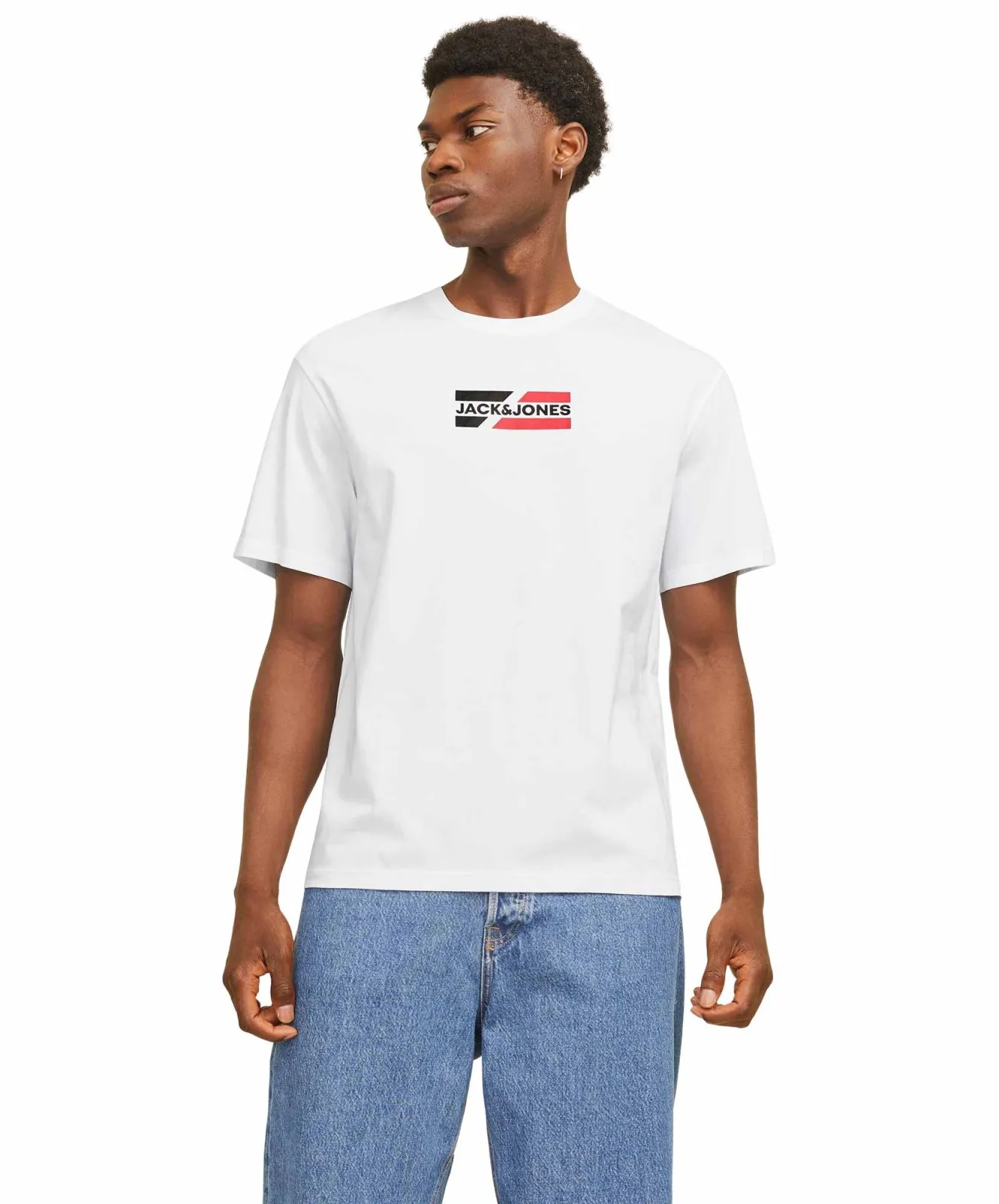 Herren Shirt Graphic Tee von Jack & Jones in White