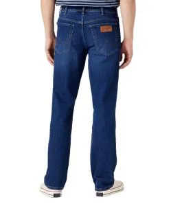 Wrangler Texas Stretch Jeans Straight Fit mit Used Look
