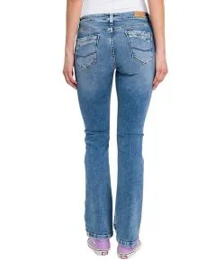 Cross Jeans Lauren mit Bootcut mit High Waist in Hellblau