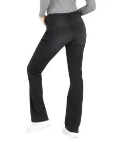 Mac Dream Boot Authentic Jeans in schwarzer Waschung