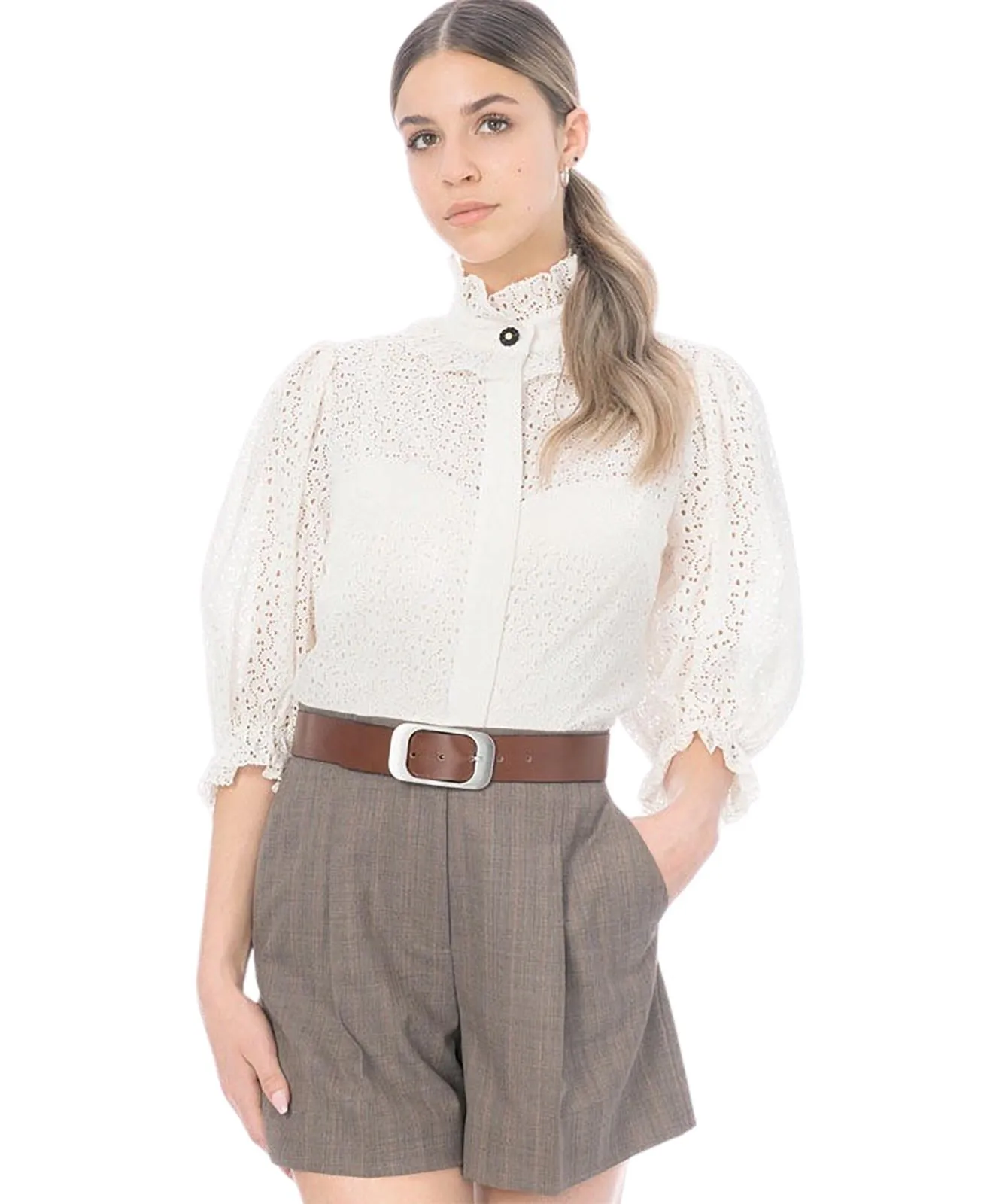 Damen Gürtel 4cm Softledergürtel von Bernd Götz in Cognac