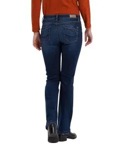 Cross Jeans-Bootcut Lauren in Deep Blue Used