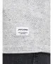 Herren Pullover Hill Knit Crew Neck von Jack & Jones in Light Grey Melange