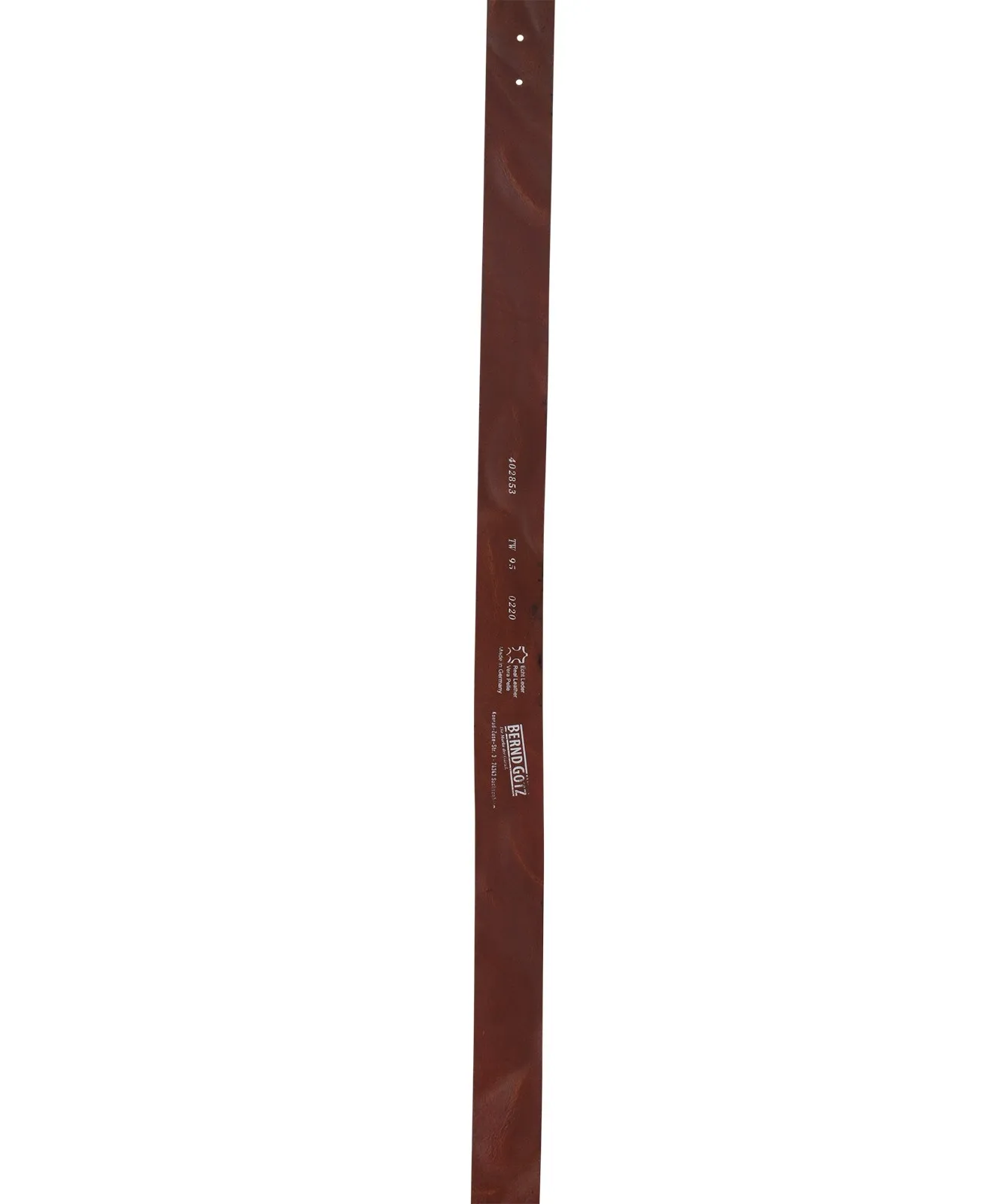 Herren Gürtel 402853 - 4cm Walkledergepr. Gürtel von Bernd Götz in Cognac