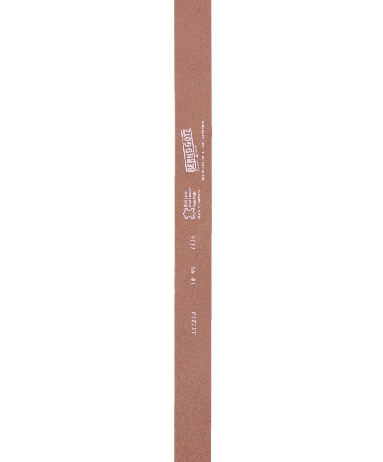 Damen Gürtel 3,5cm Nappaledergürtel von Bernd Götz in Creme