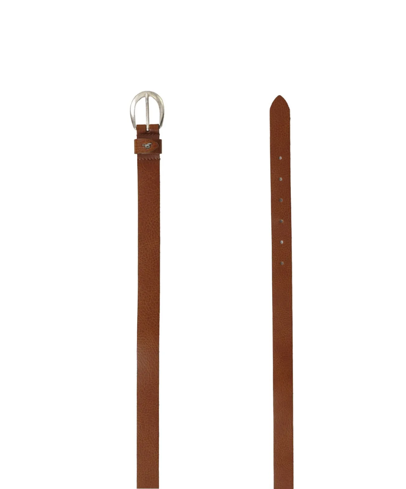 Damen Gürtel 2,5cm Softledergürtel von Mustang in Cognac