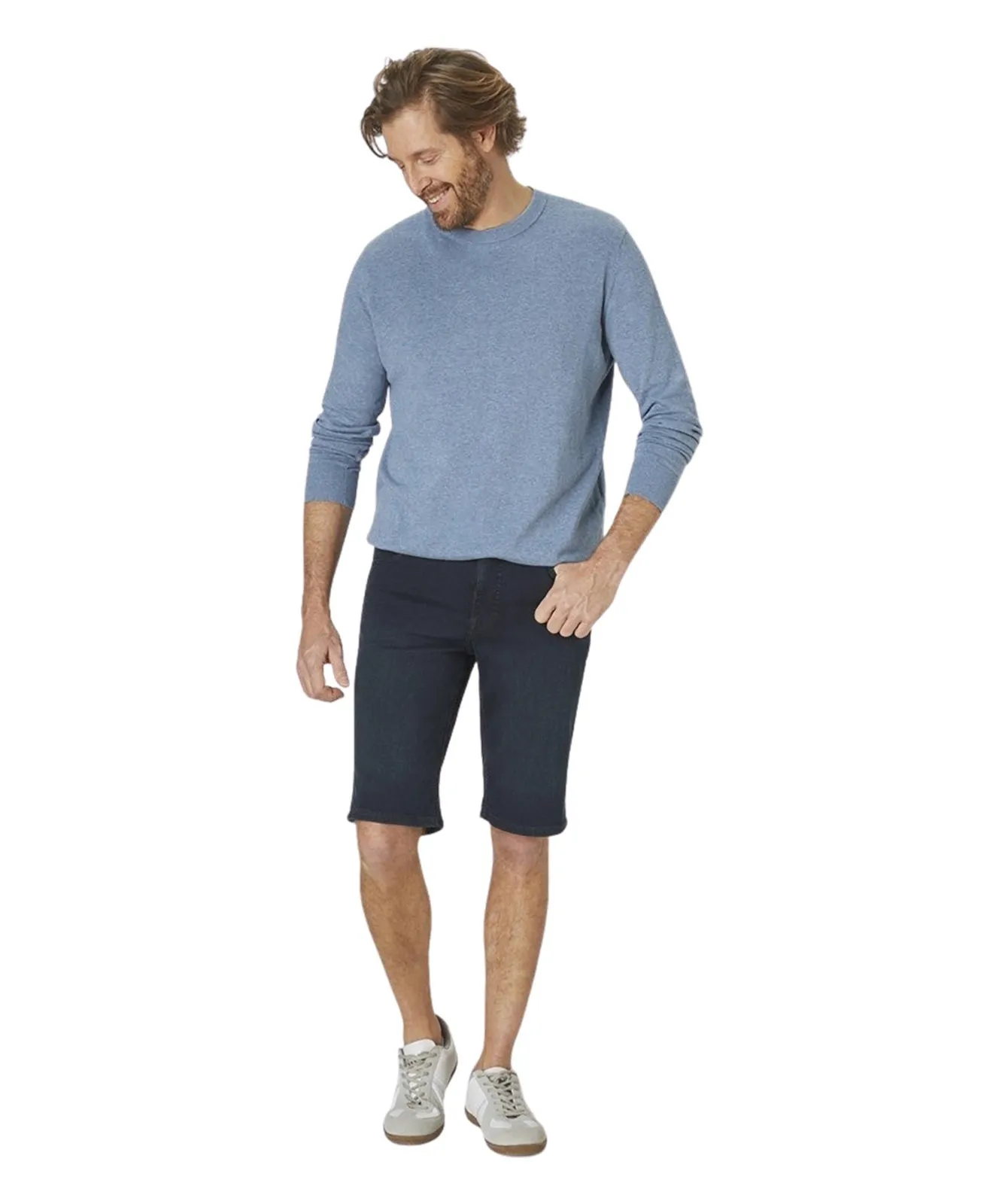 Herren Jeans Ranger Pipe Bermuda von Paddocks in Blue Black