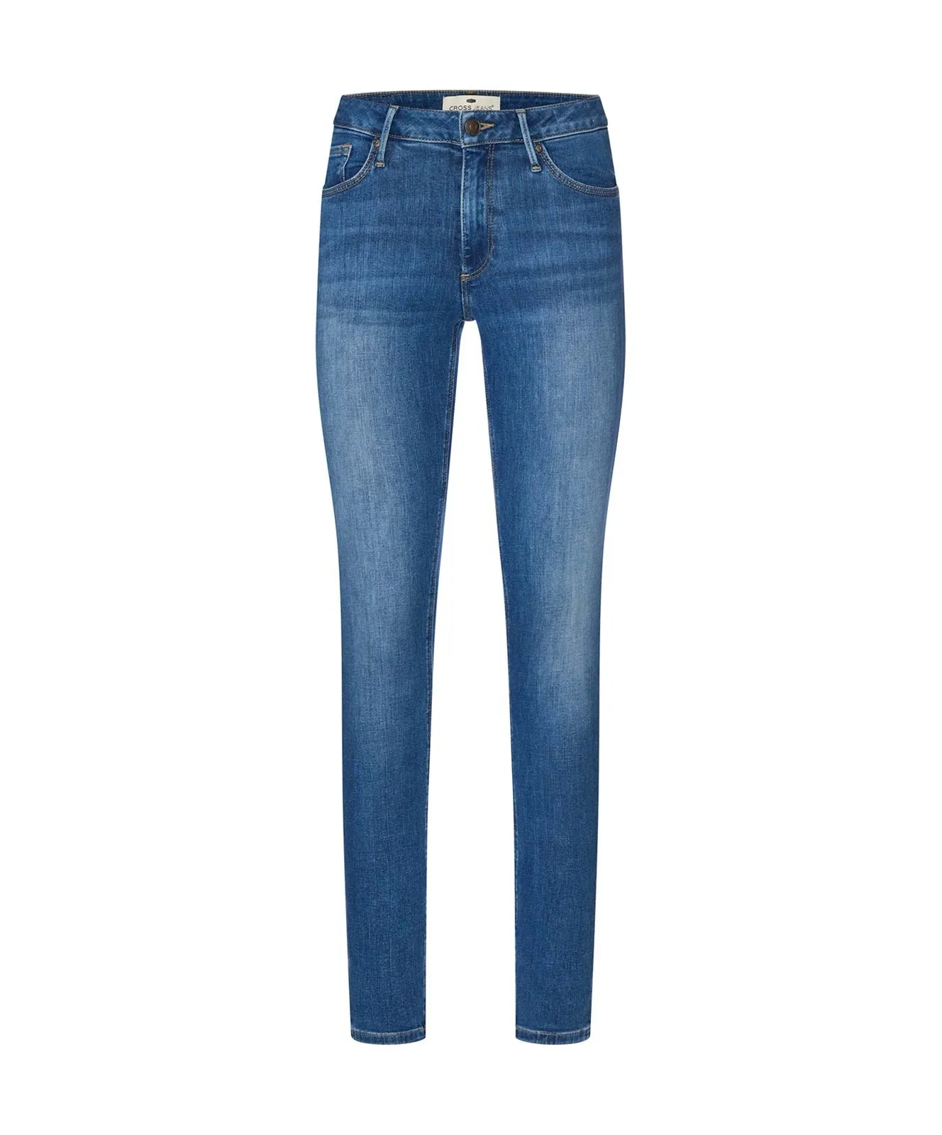 Damen Jeans Alan von Cross in Mid Blue