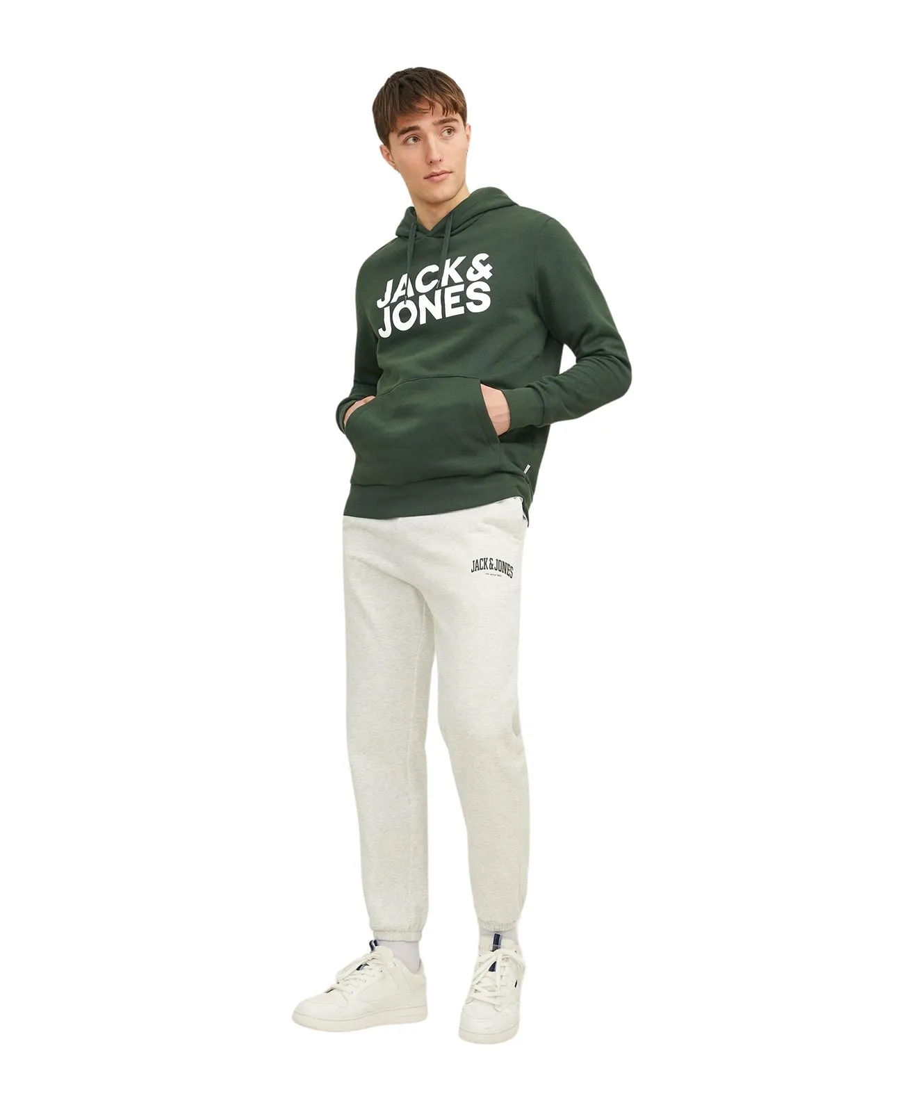 Herren Pullover Corp Logo Sweat Hood von Jack & Jones in Mountain View Reg
