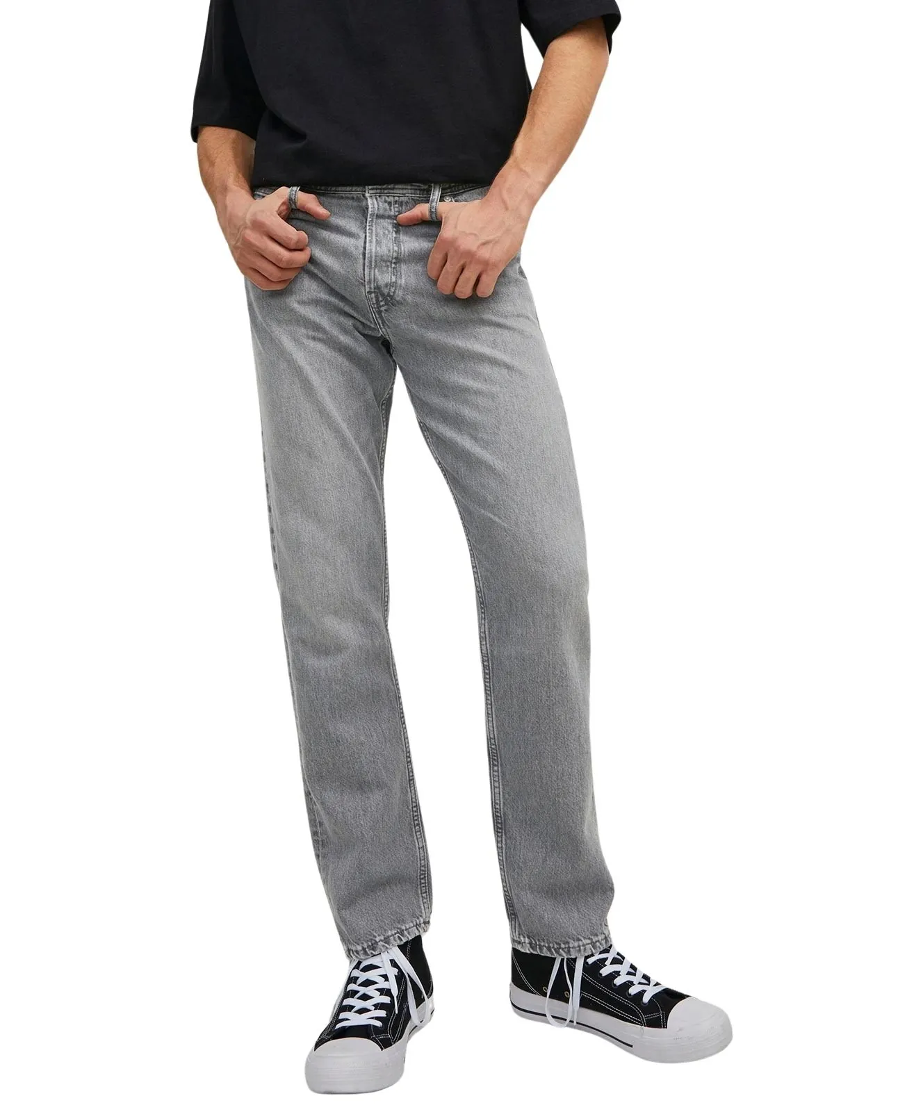 Herren Jeans Chris von Jack & Jones in Grey Denim