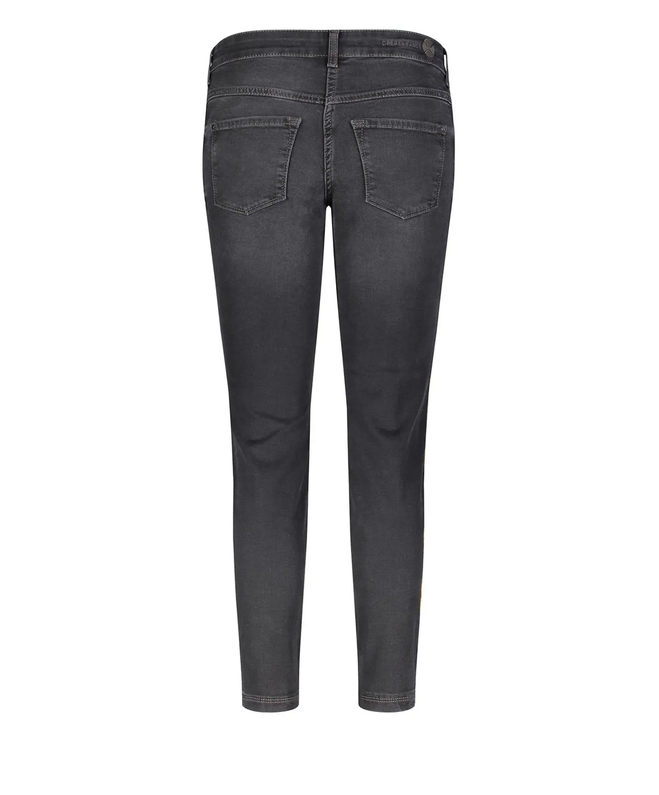 Damen Jeans Dream Slim Denim Chain von MAC in Black Slight Used Wash