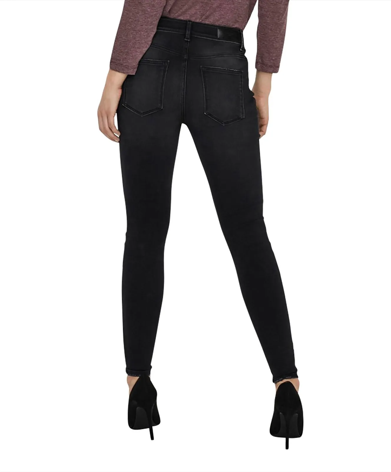 Damen Jeans Peach von Vero Moda in Black Denim