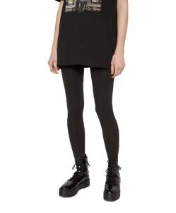 Pieces Leggings London in Schwarz