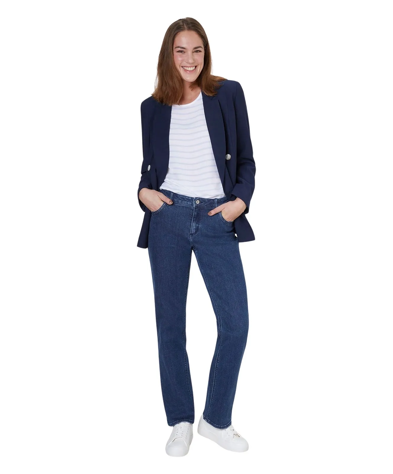 Damen Jeans Lara von Paddocks in Dark Stone