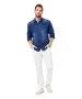 Herren Hemd Long Sleeve Shirt von Paddocks in Mid Blue
