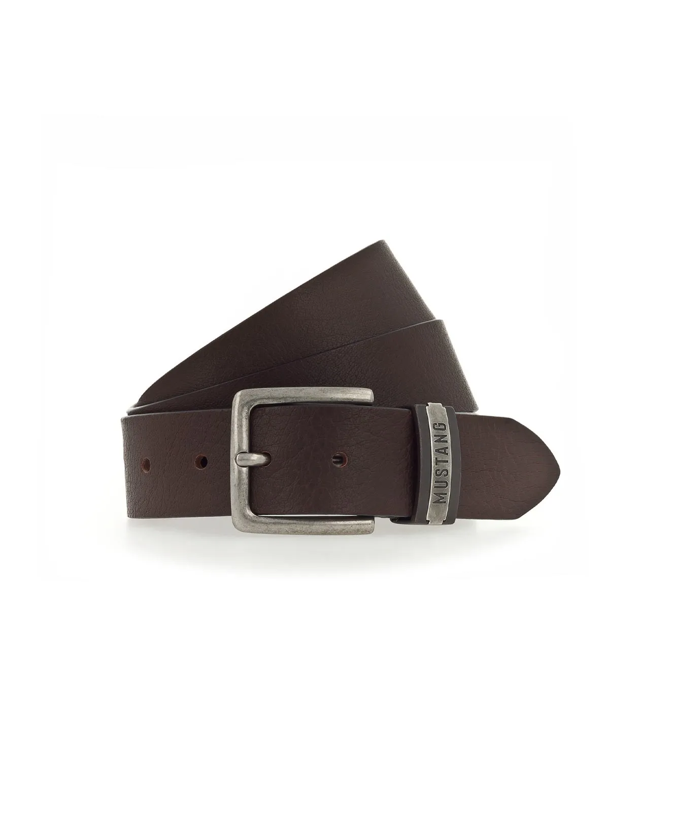 Damen Gürtel 40 mm Gürtel von Mustang in Dunkelbraun