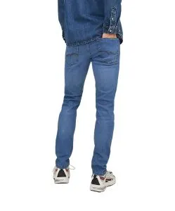 Jack & Jones Glenn Jeans in blau mit schmaler Passform
