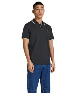 Jack & Jones Polo T-Shirt Bluwin in Schwarz
