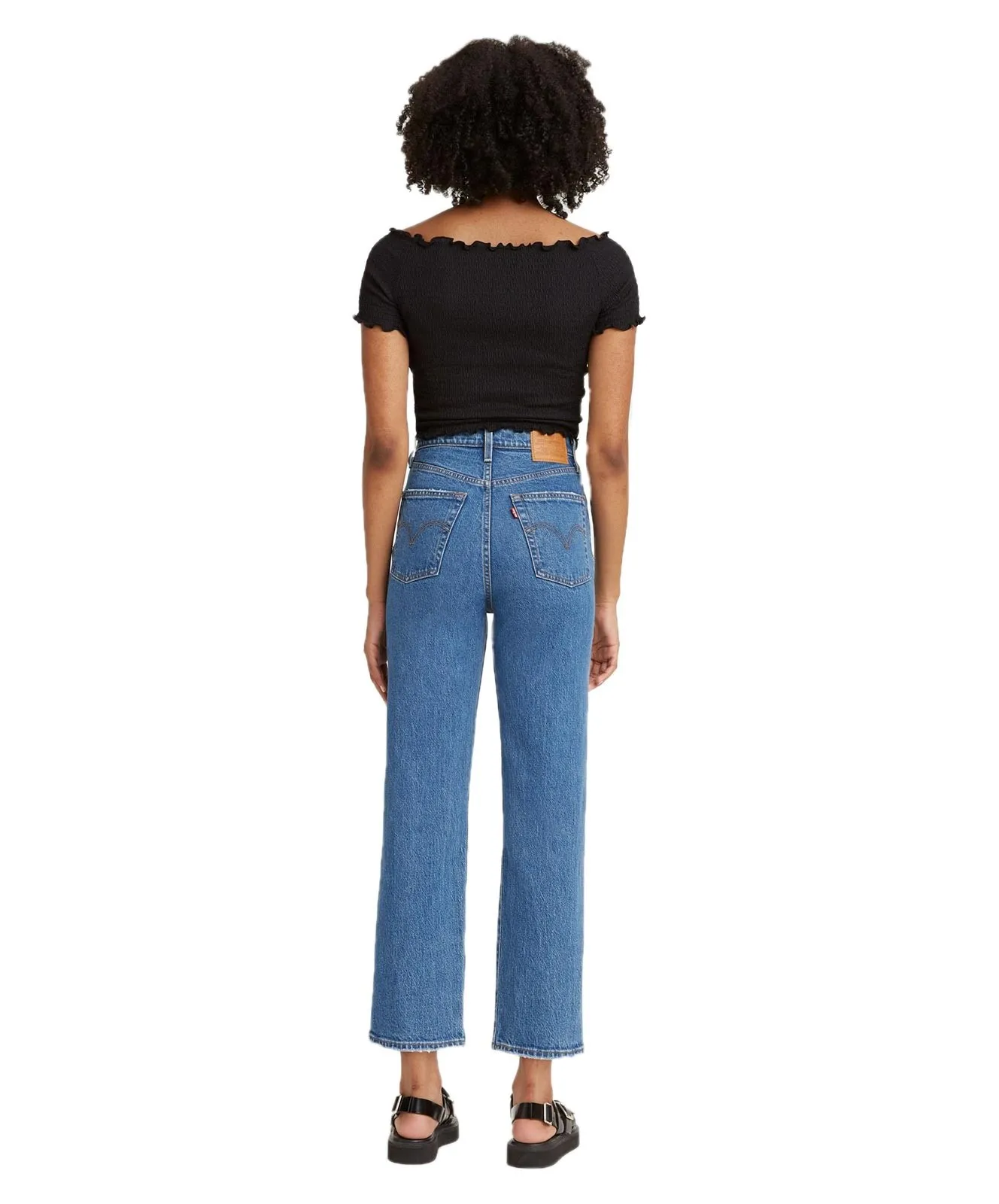 Damen Jeans Ribcage Straight Ankle von Levis in Jazz Pop