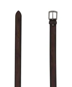 Herren Gürtel 4cm Büffel Ledergürtel von Bernd Götz in Dunkelbraun 