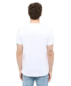 Mustang T-Shirt Amado 2-Pack mit V-Neck in Weiß