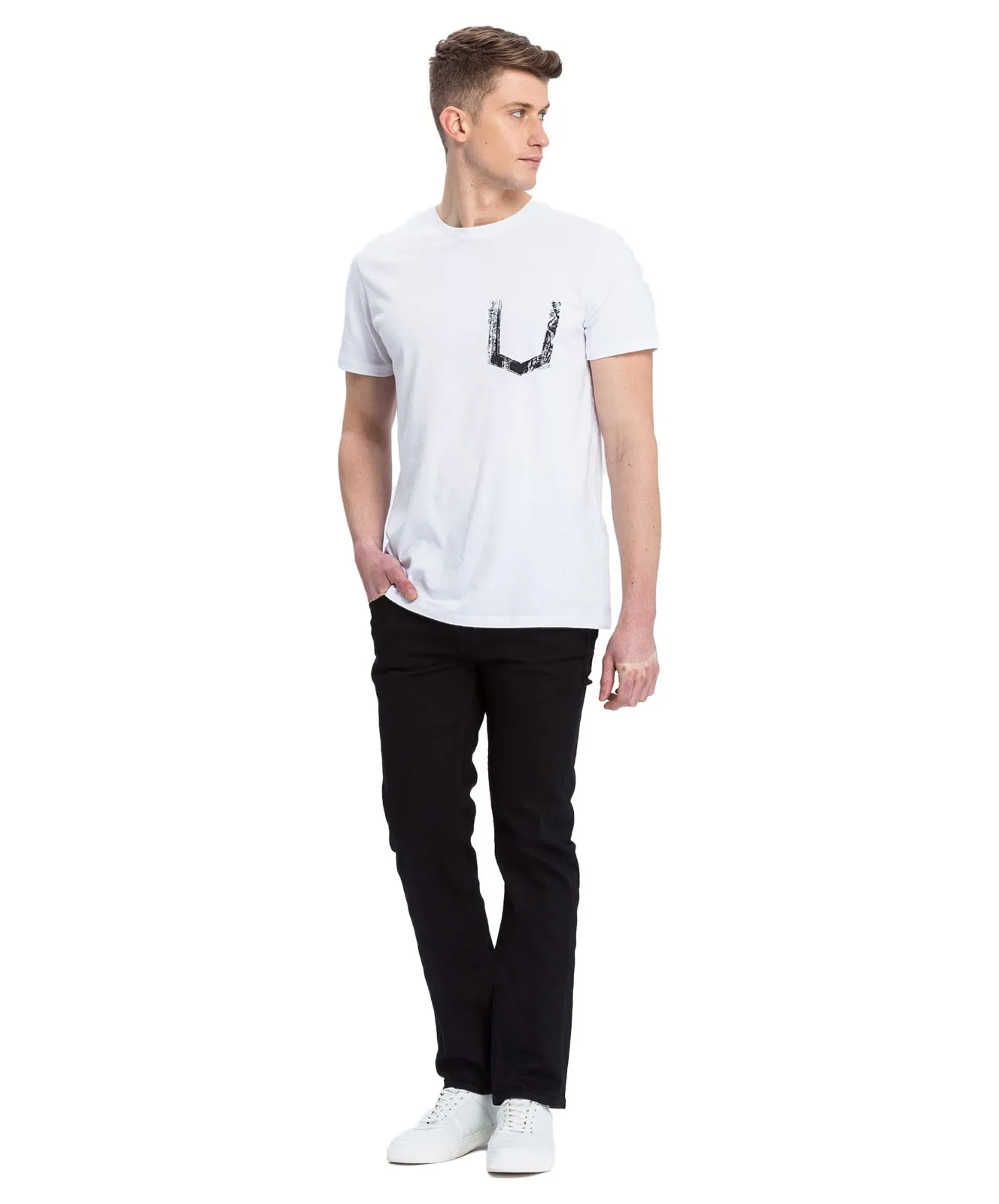 Herren Jeans Damien von Cross in Black