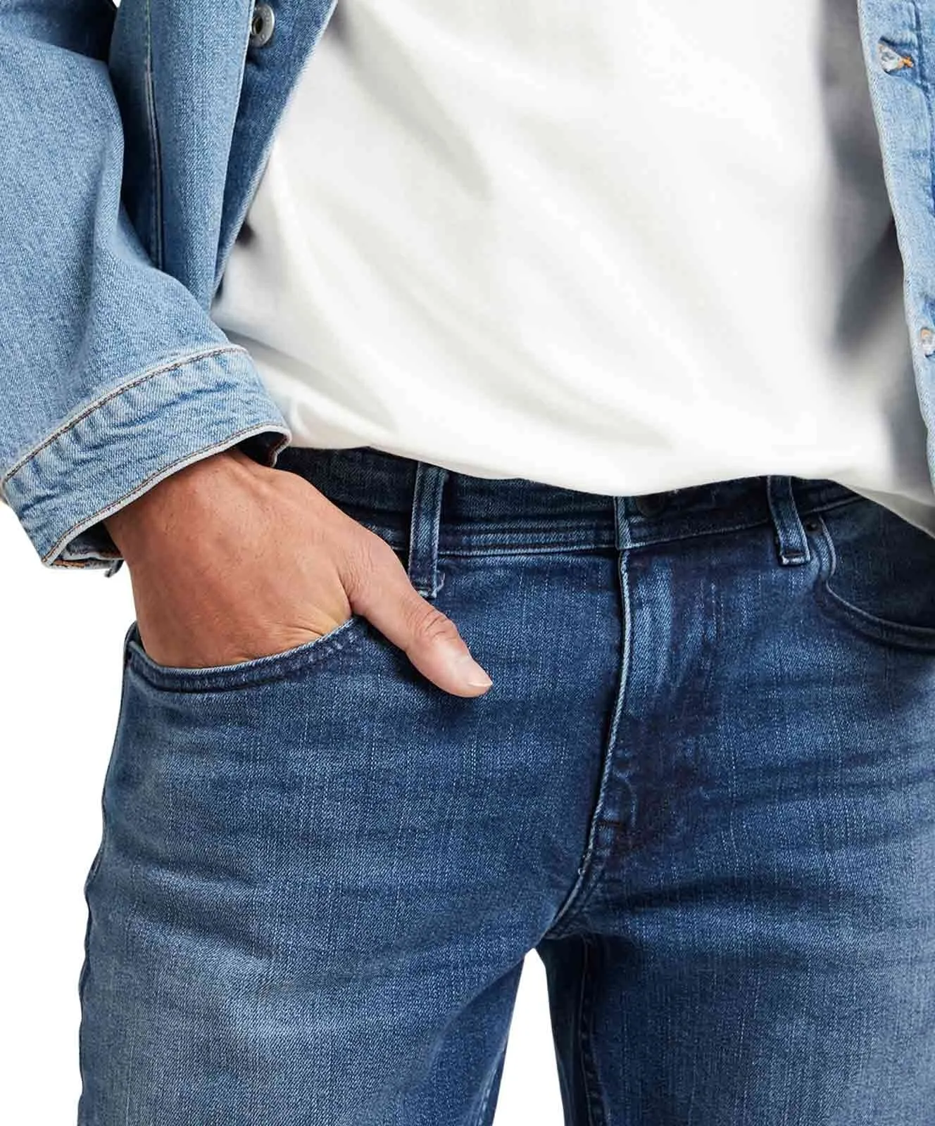 Herren Jeans Dylan von Cross in Dark Mid Blue