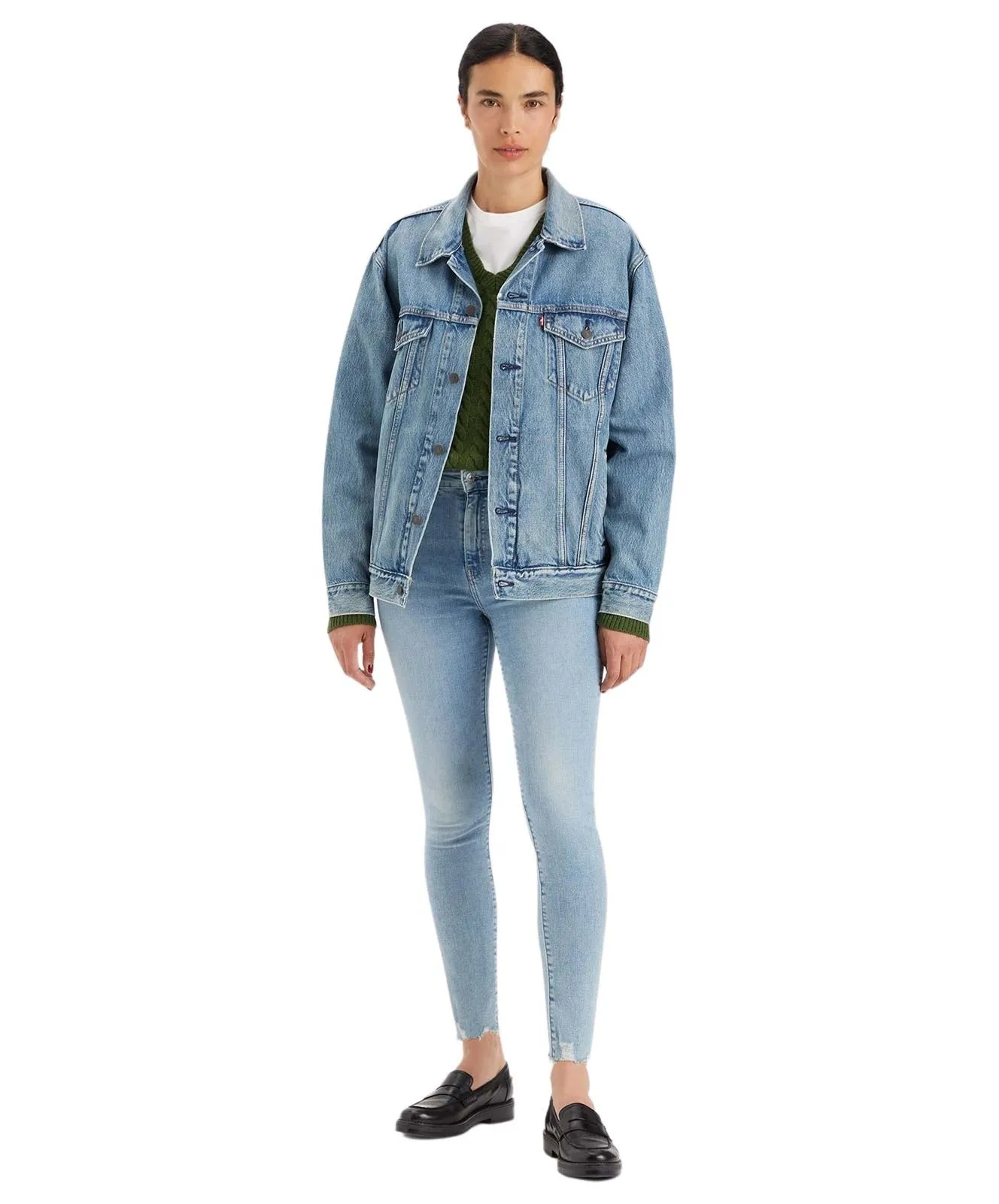 Damen Jeans 721 High Rise Skinny von Levis in Making Waves