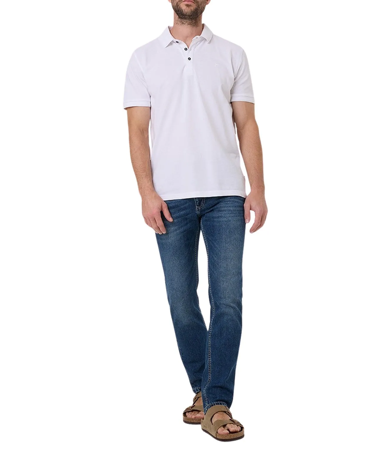 Herren Jeans Rando 1654 von Pioneer in Blue Used Mustache