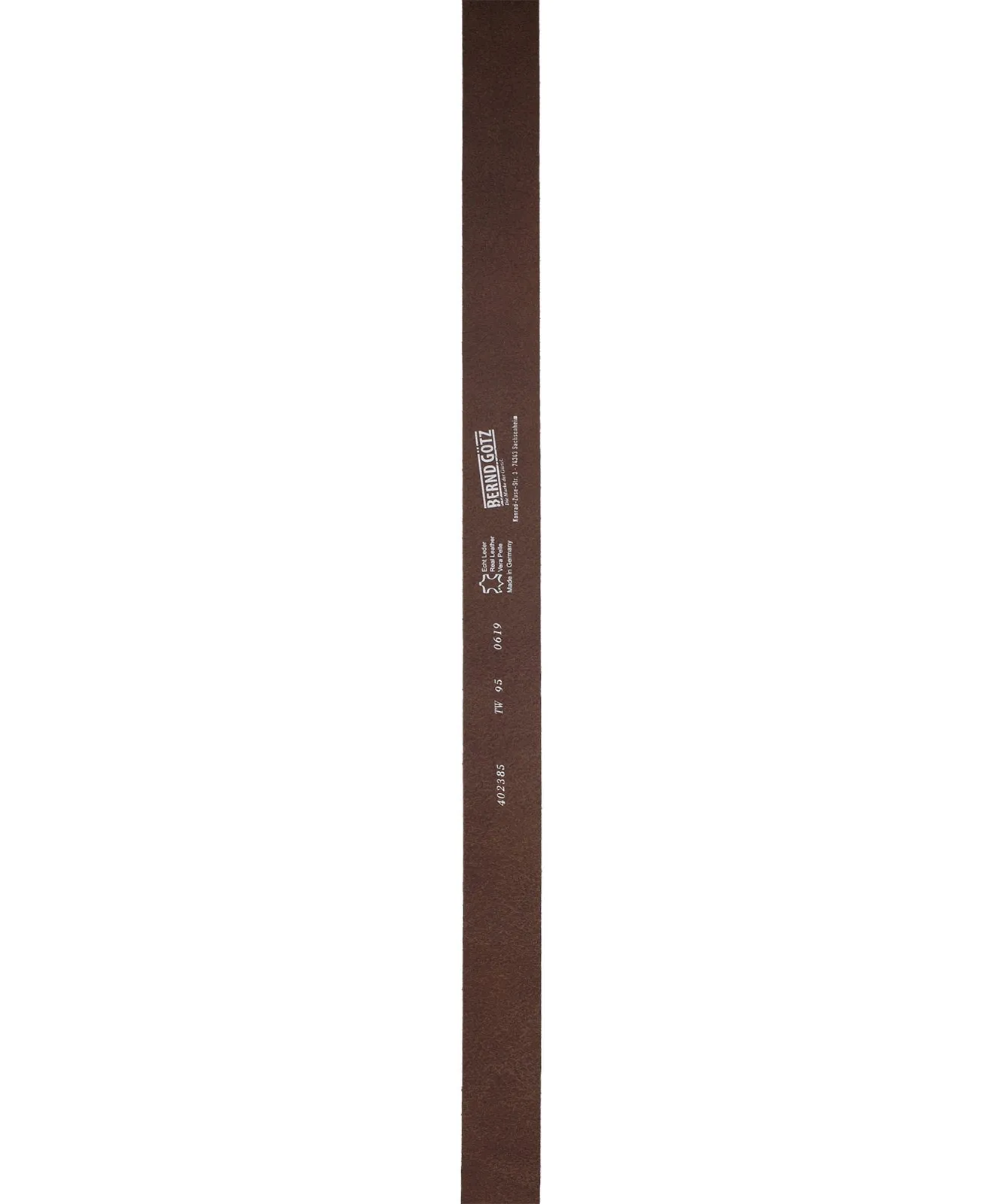 Herren Gürtel 4cm Büffelleder Gürtel von Bernd Götz in Dunkelbraun