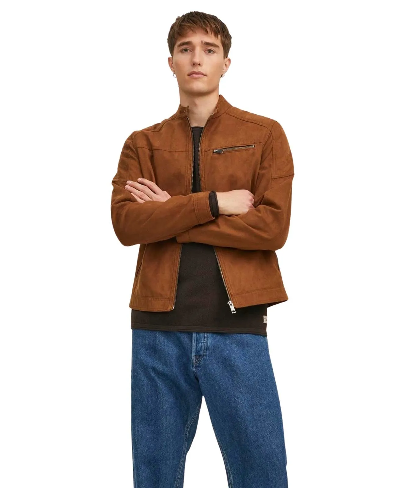 Herren Jacke Rocky von Jack & Jones in Cognac