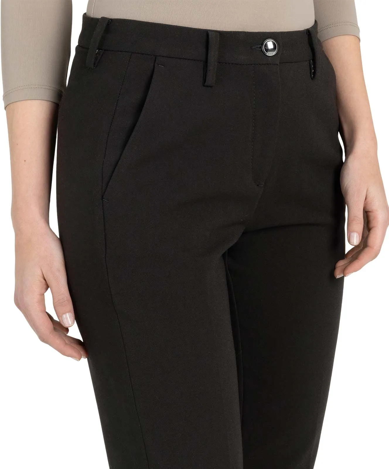 Damen Hose Chino Turn Up von MAC in Black