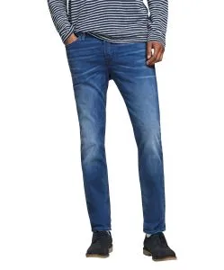 Jack & Jones Slim Straight Jeans Tim in Marineblau