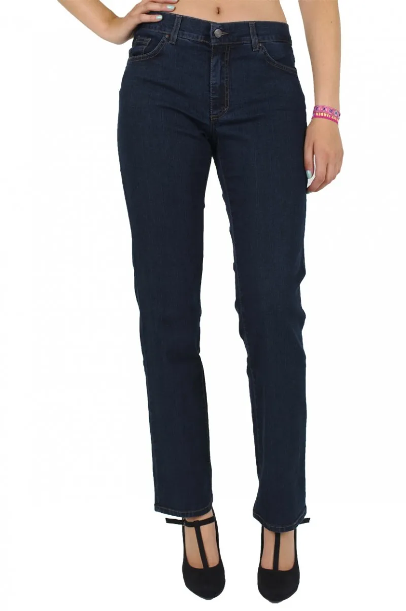 Angels Dolly Jeans Straight Leg Dark Washed