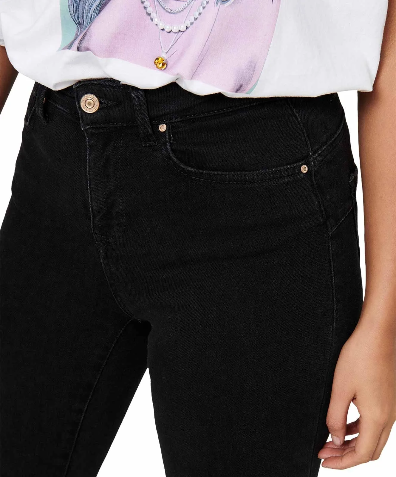 Damen Jeans Power Push Up von Only in Black