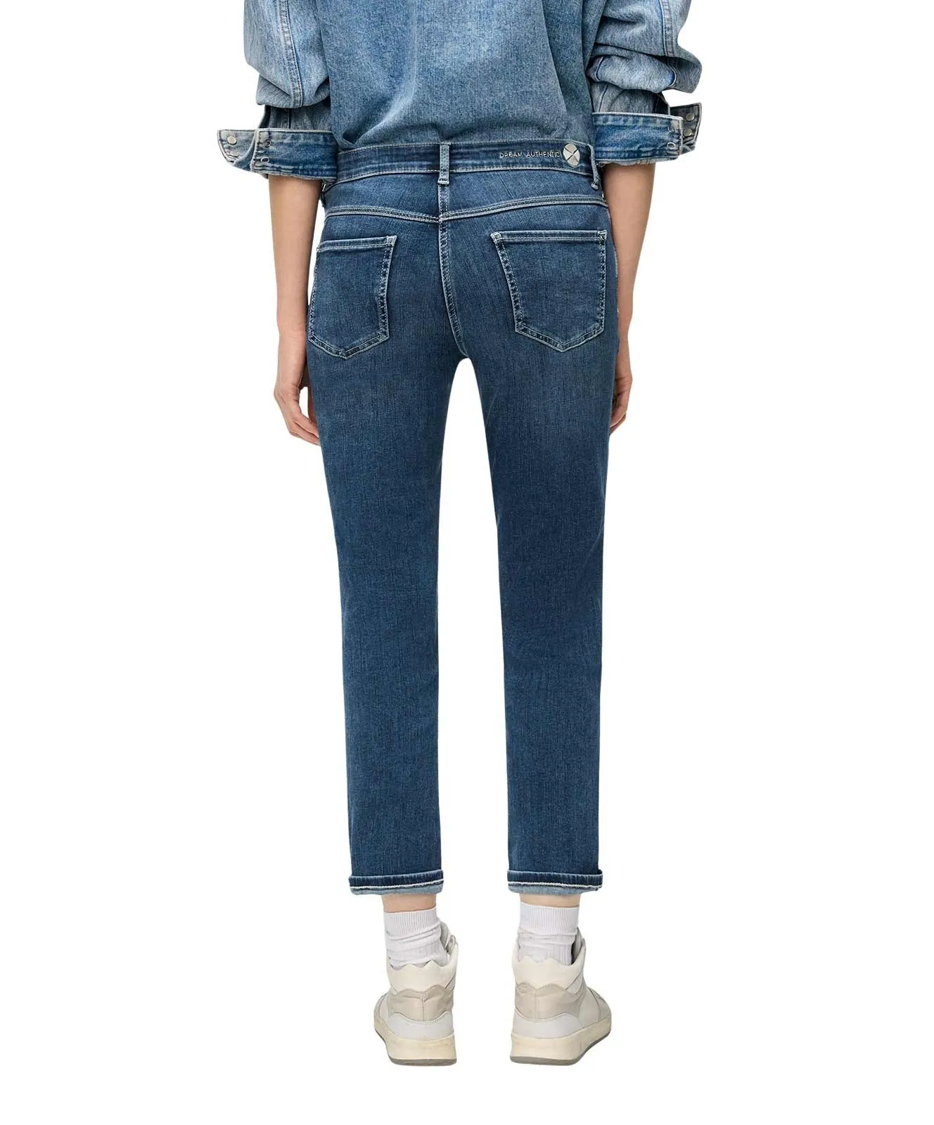 Damen Jeans DREAM cropped von MAC in Blue Moon Basic Wash